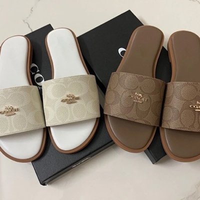 Coach Signature Slide Sandals [2 styles]
