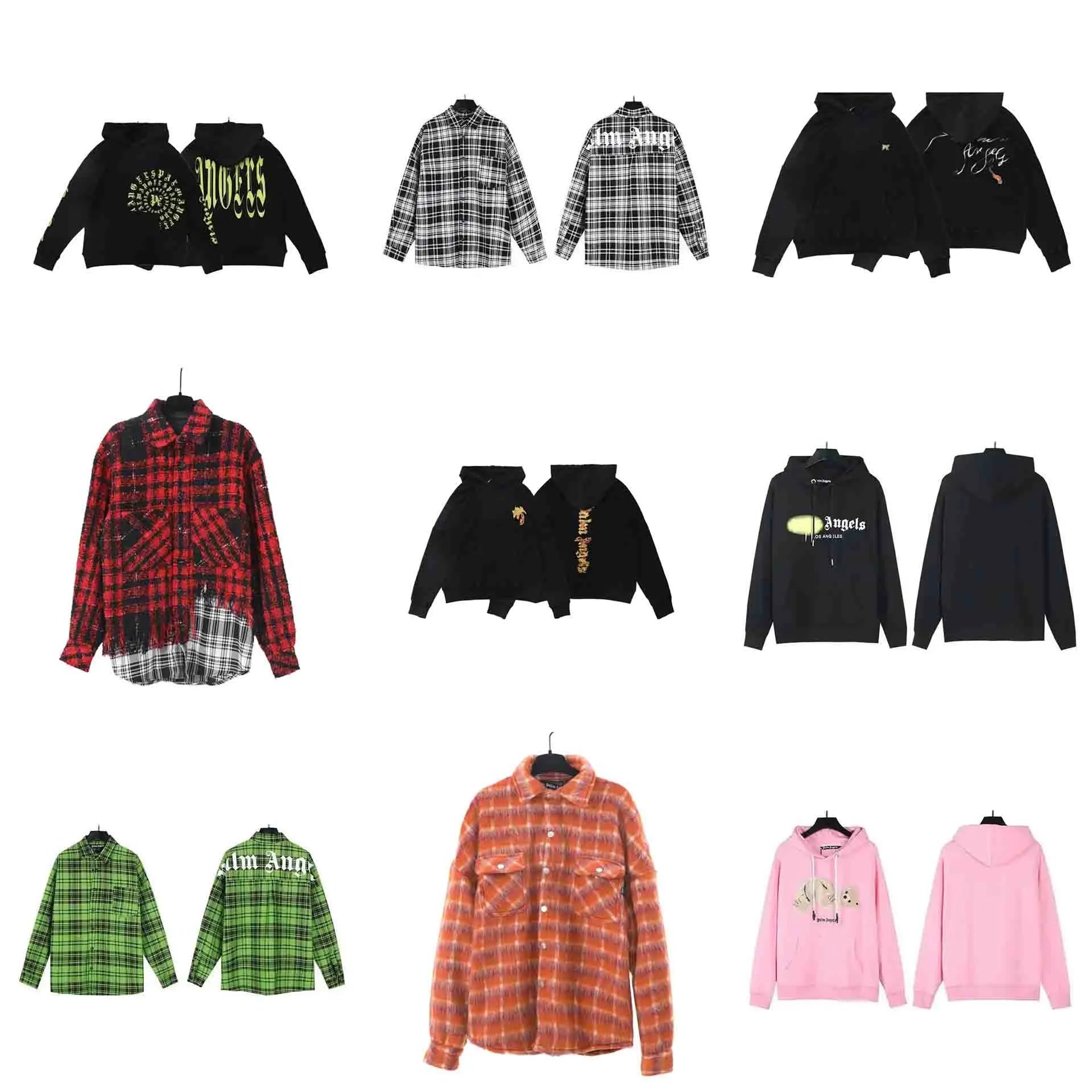 Palm Angels Hoodies and Plaid Shirts - 004511
