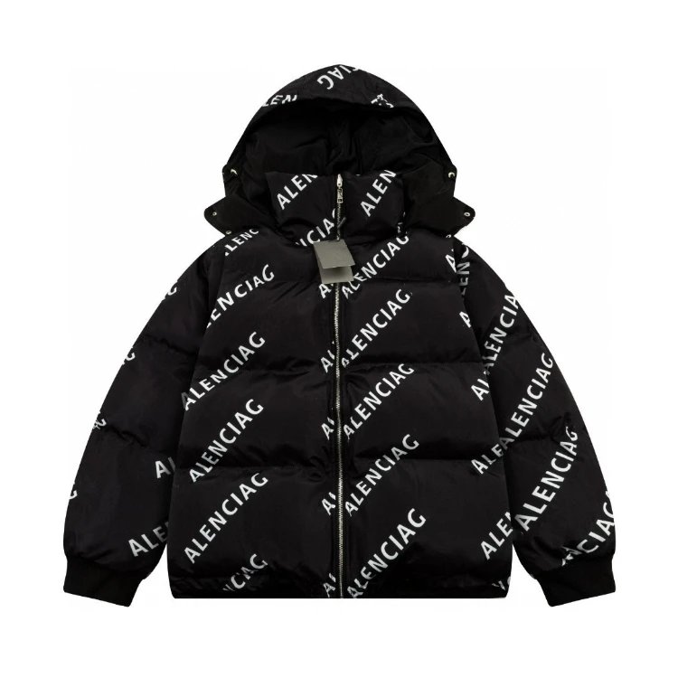 Balenciaga All-Over Logo Puffer Jacket