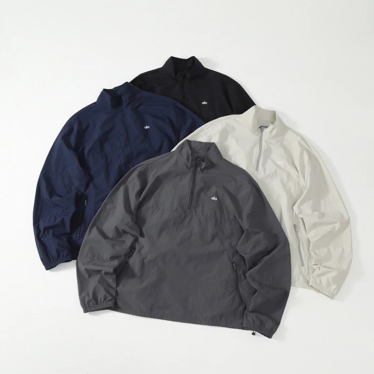 Alo Yoga Quarter-Zip Lightweight Pullover Jacket
