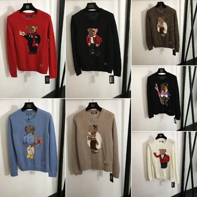 Polo Ralph Lauren Bear Embroidered Knit Sweater [7 styles]