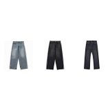 Track Stripe Wide-Leg Jeans [3 styles]