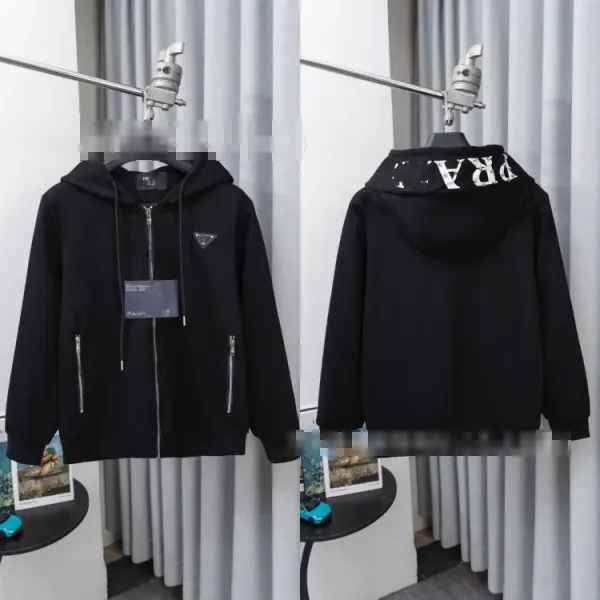 Prada Re-Nylon Hoodie Black - 1