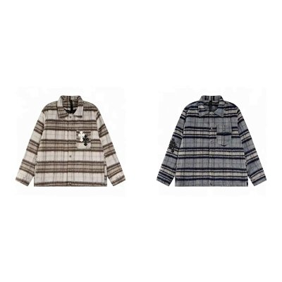 Chrome Hearts Plaid Flannel Shirt Jacket [2 styles]