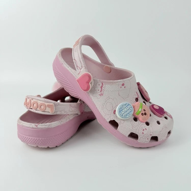 Crocs Classic Clog Sanrio Hello Kitty Pink Multicolor Clogs Sandals - 4