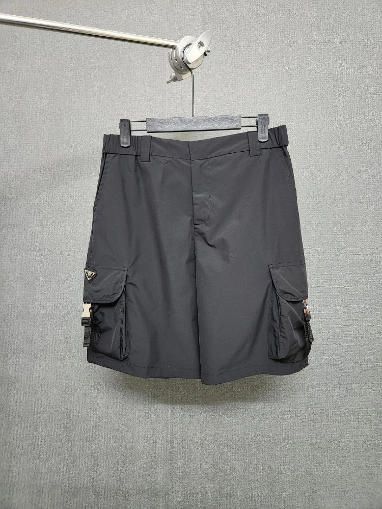 Prada Triangle Logo Cargo Shorts