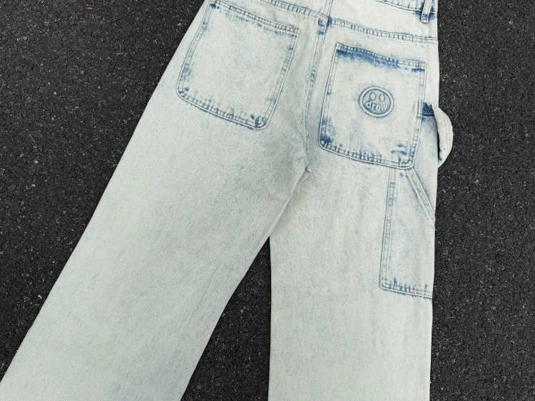 drew house Jeans Distressed wide-leg with raw hems image 6