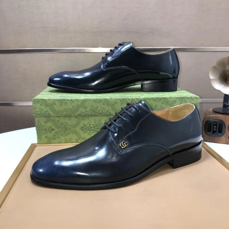 Gucci Leather Shoes Lace-Up Dress image 3