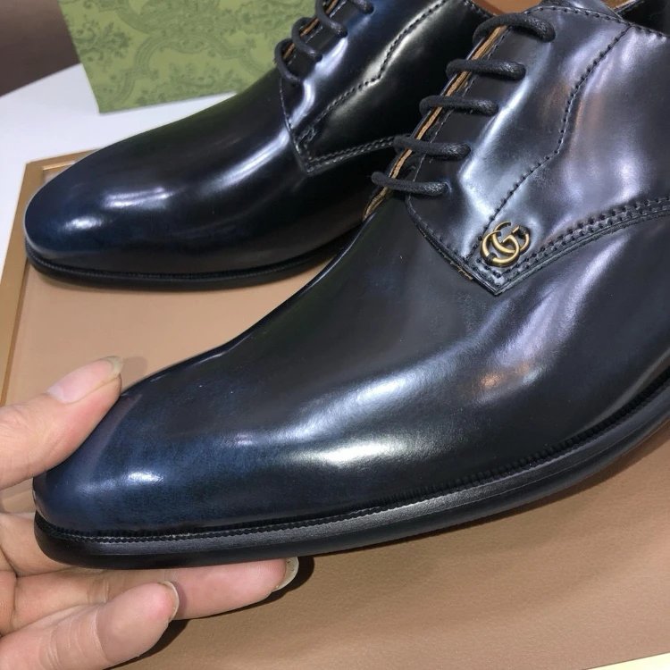 Gucci Leather Shoes Lace-Up Dress image 5