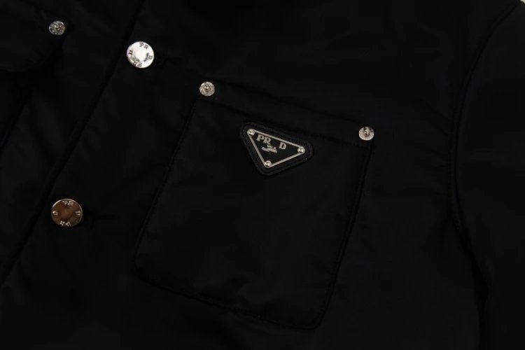 Unbranded Jackets Padded Four-Pocket Button-Front Jacket with Triangle Plaque image 8