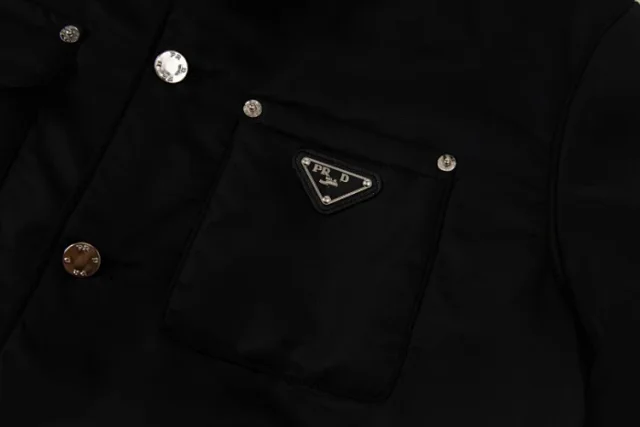 Unbranded Jackets Padded Four-Pocket Button-Front Jacket with Triangle Plaque product detail image 8