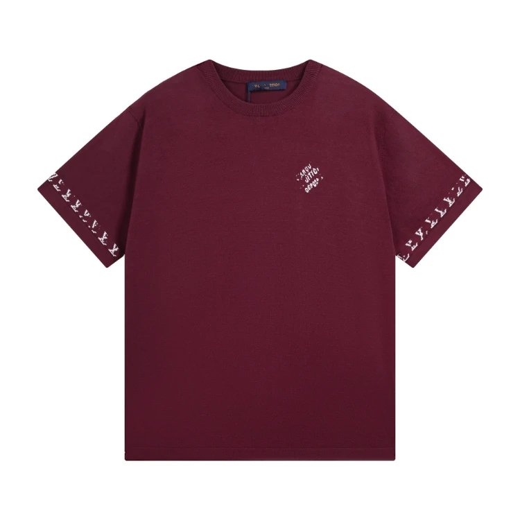 SKU-19-10 Wine Red (Letter Jacquard)