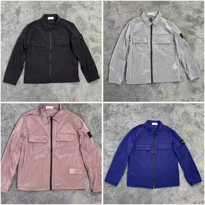 Stone Island Shadow Project Crinkle Nylon Shirt-Jacket [4 styles]