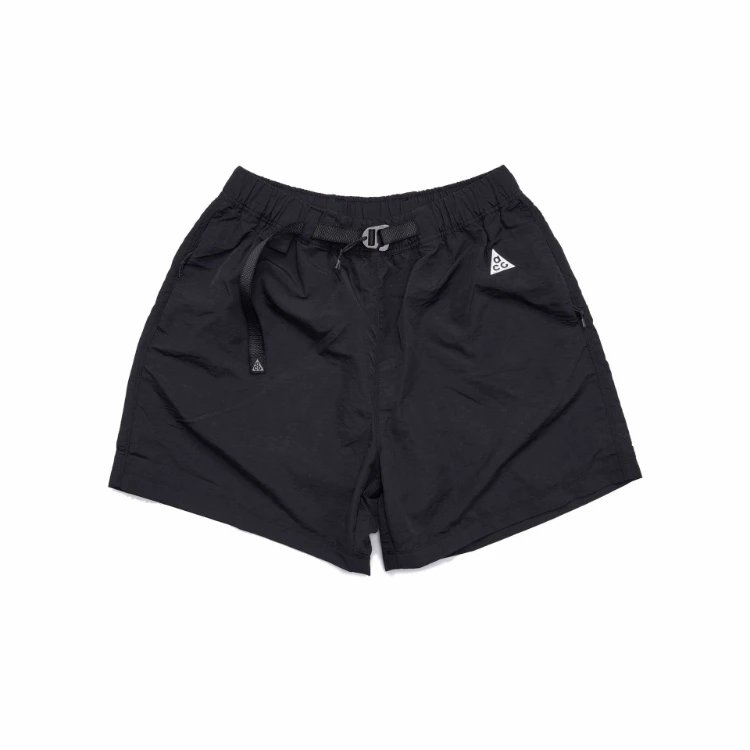 Nike Shorts ACG outdoor with elastic waistband and webbing belt — Black
