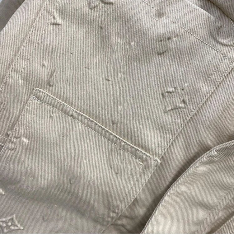 Louis Vuitton Jackets Embossed Monogram Shearling-Collar Jacket image 7