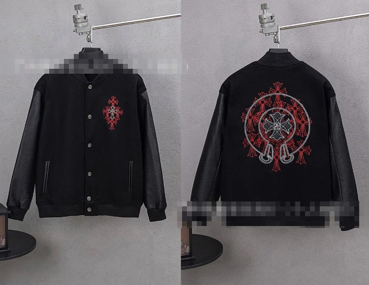 SKU-03-A2 Black (Front and Back Cross-Stitch Embroidery)