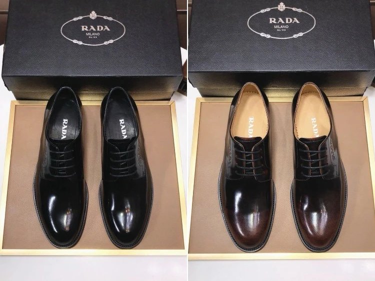 Prada new casual leather shoes with laces