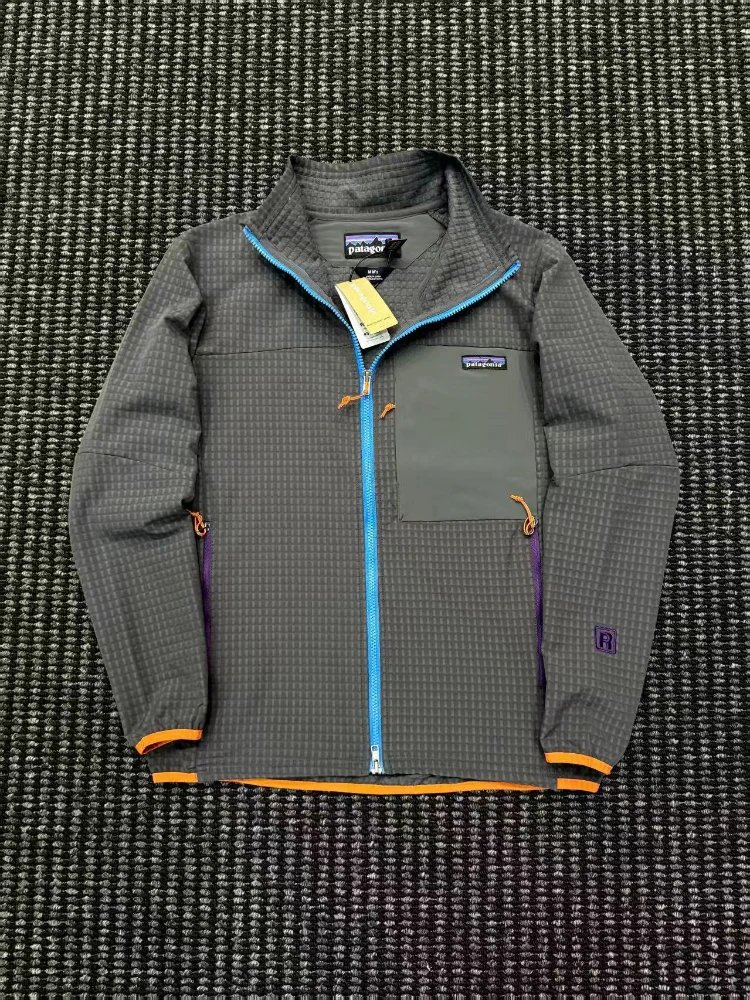 Patagonia Jackets R2 TechFace Full-Zip Jacket — SKU-04-Forged Gray