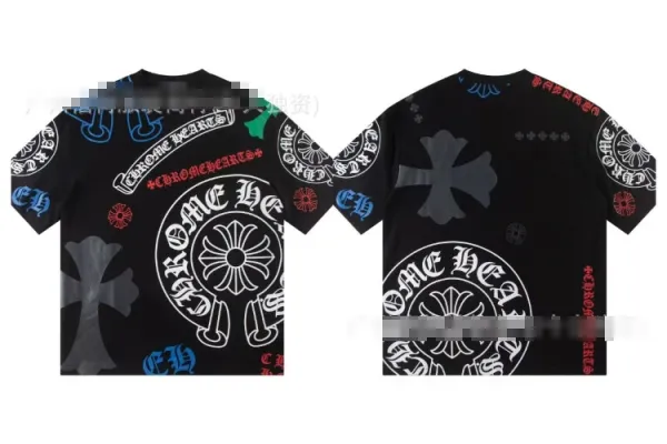 Chrome Hearts All-Over Print Black T-Shirt - 1