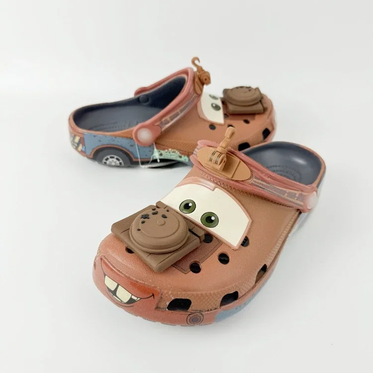 Crocs Cars Tow Mater Brown Clogs
