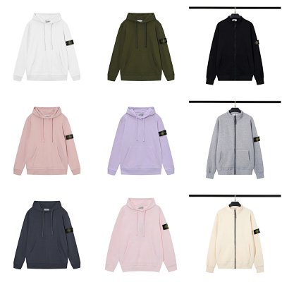 Stone Island Compass Patch Hoodies & Zip-Up Sweatshirts [18 styles]
