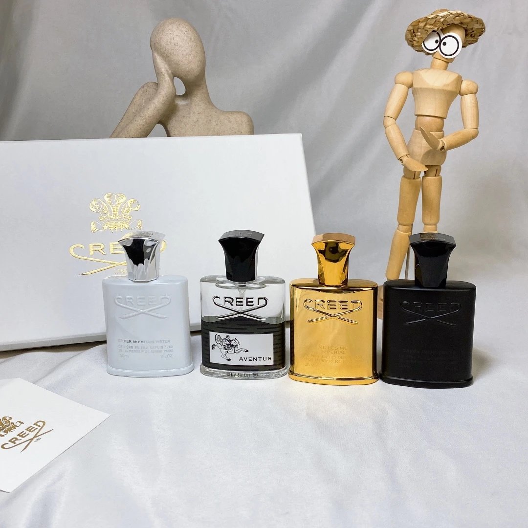 Creed Mini Perfume Set Silver Mountain Water, Aventus, Millesime Imperial, Green Irish Tweed - 3