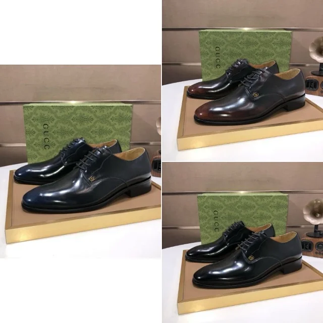 Gucci Leather Shoes Lace-Up Dress product detail image 1