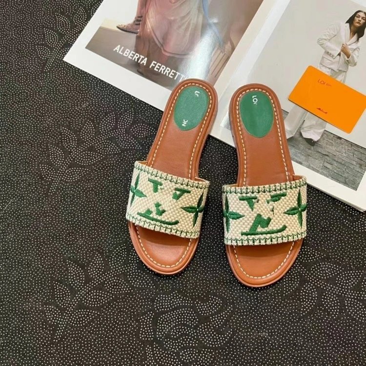 Louis Vuitton Slippers Embroidered Monogram Slide image 3