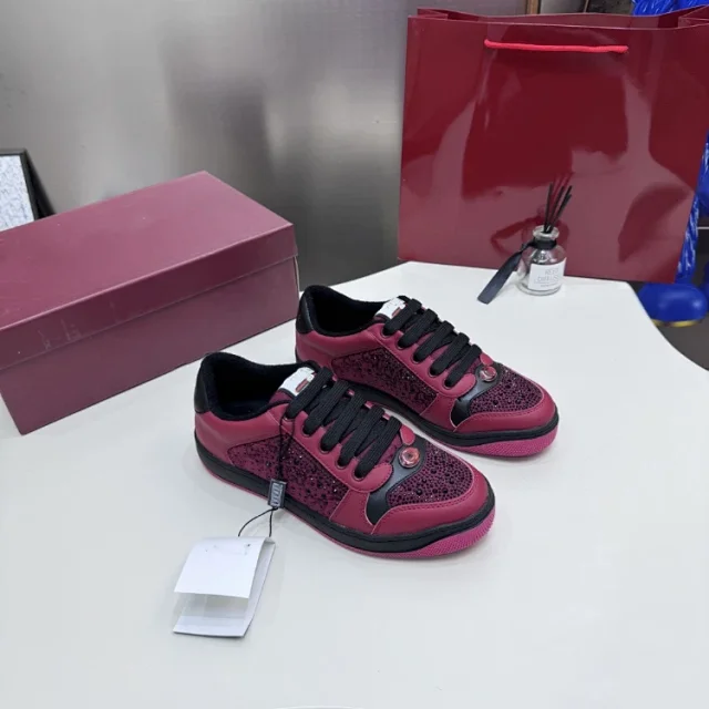 Unbranded Sneakers Rhinestone Low-Top Lace-Up product detail image 4