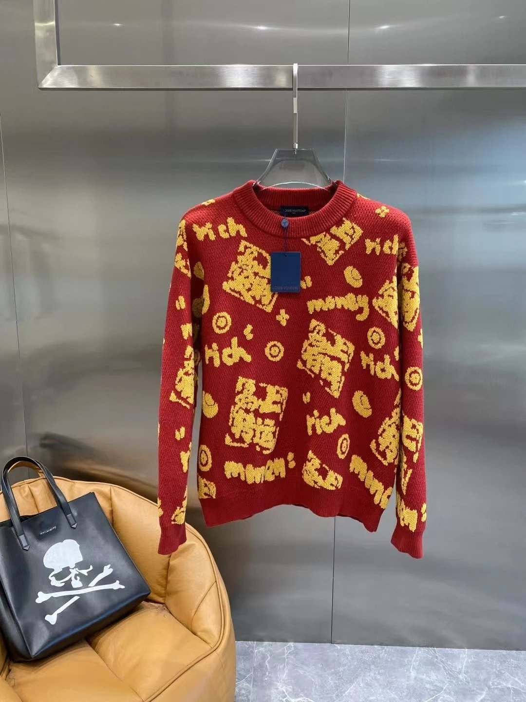 Louis Vuitton Rich Money Jacquard Knit Sweater - 008053