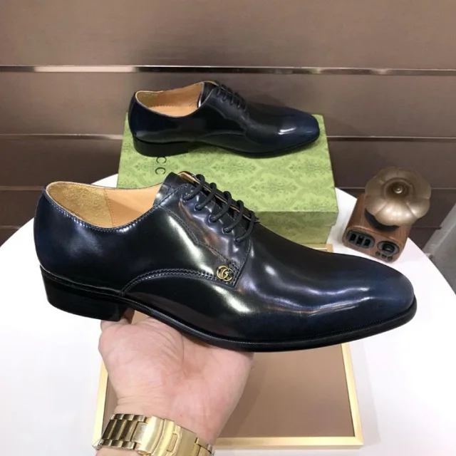 Gucci Leather Shoes Lace-Up Dress product detail image 4