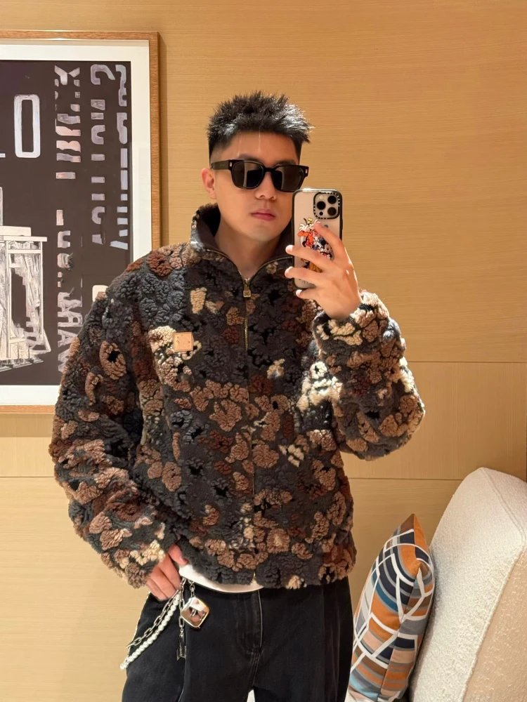 Unbranded Jackets Camouflage Sherpa Fleece Zip-Up Jacket image 4