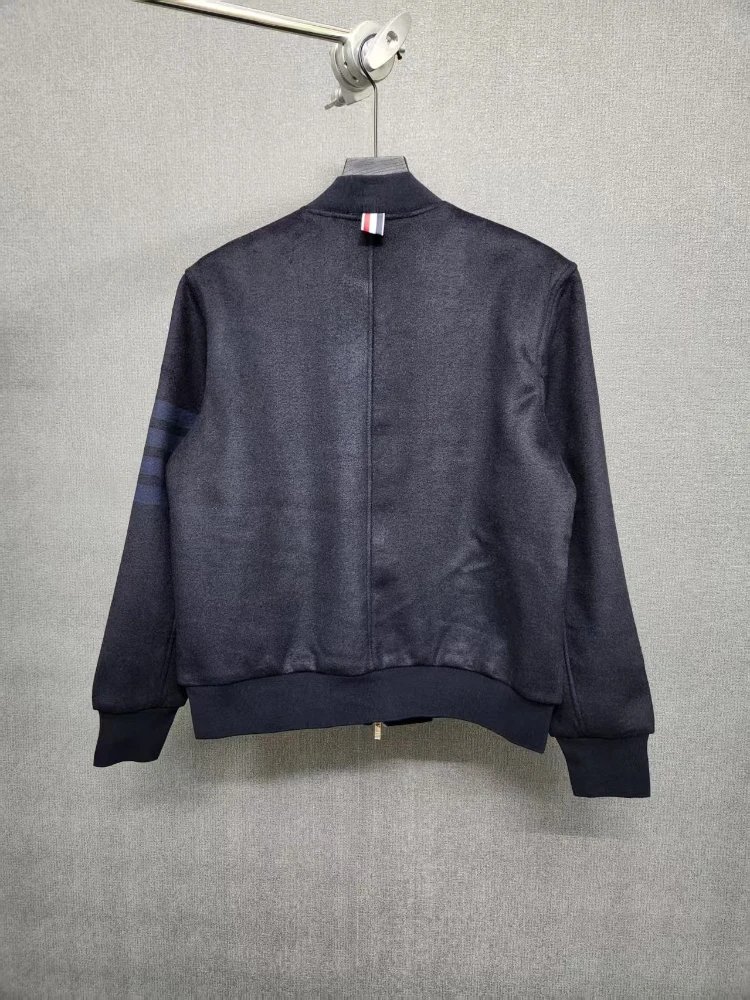 Thom Browne Jackets Four-bar zip bomber jacket image 3