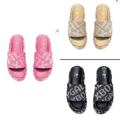 GALBOY Logo-Print Slide Sandals [3 styles]