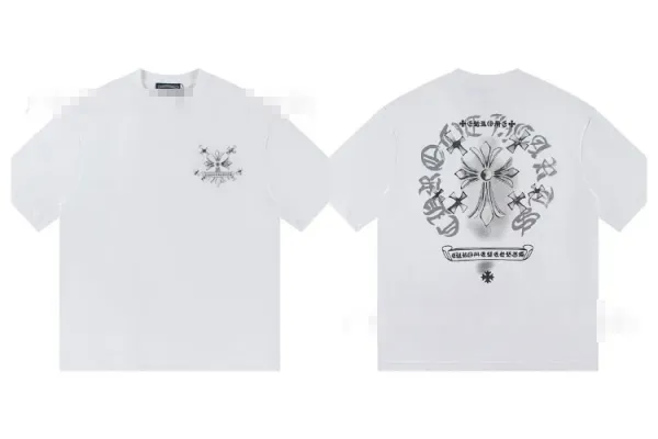 Chrome Hearts Cross Logo White T-Shirt - 1