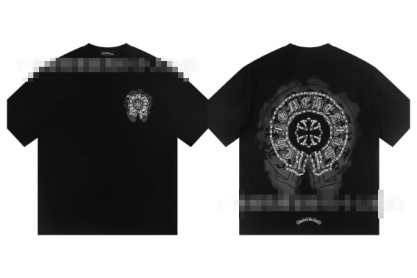 Chrome Hearts Logo Graphic Black T-Shirt - 1