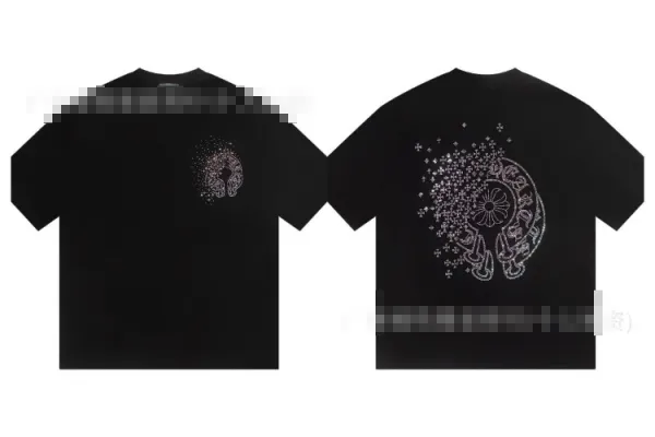 Chrome Hearts Crystal Moon T-Shirt Black - 1