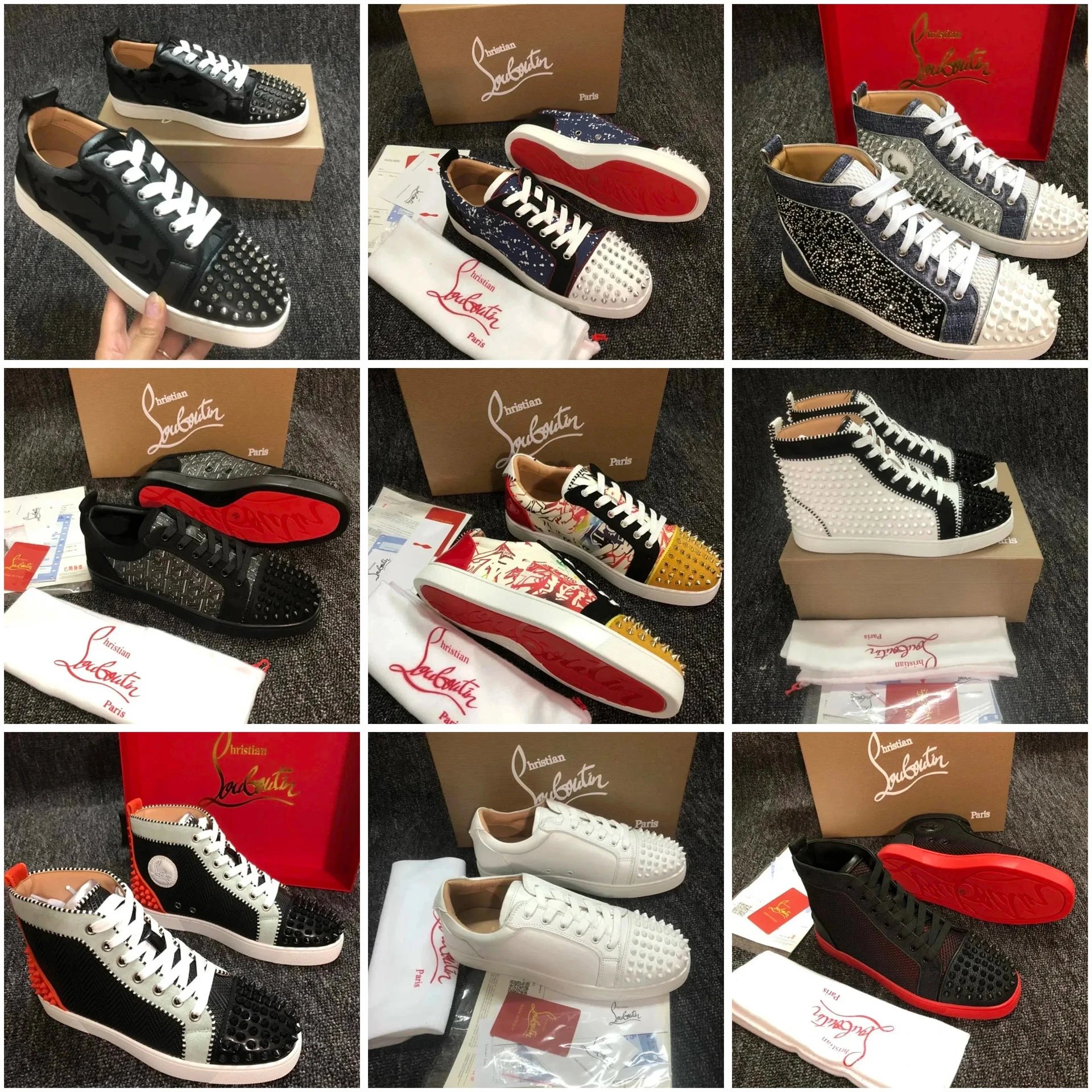 Christian Louboutin Spiked Sneakers