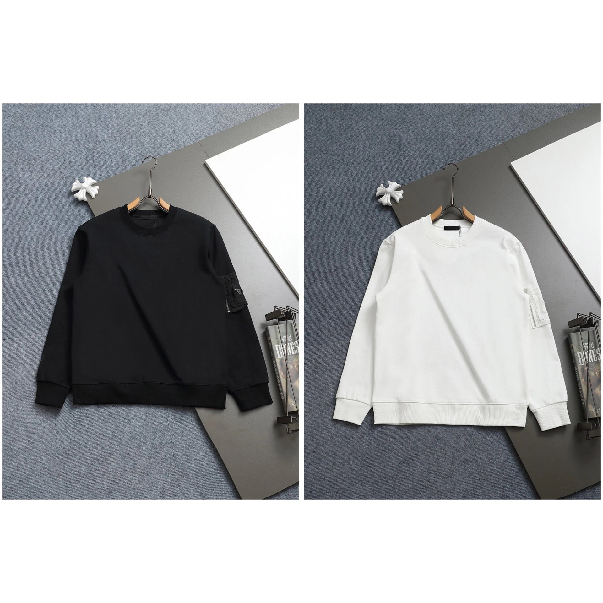 Prada Side Pocket Crewneck Sweatshirt