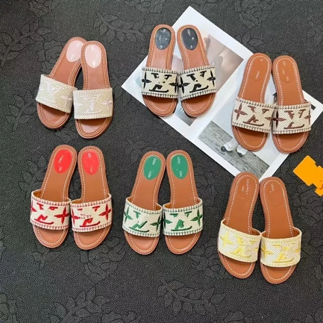 Louis Vuitton Slippers Embroidered Monogram Slide product detail image 1