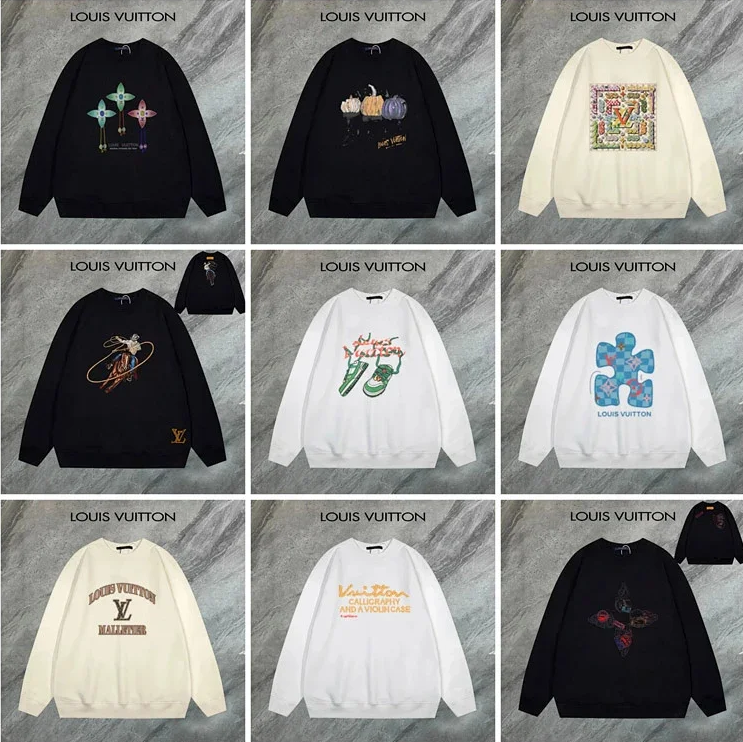 Louis Vuitton Printed Logo Crewneck Sweatshirt Collection - 007069
