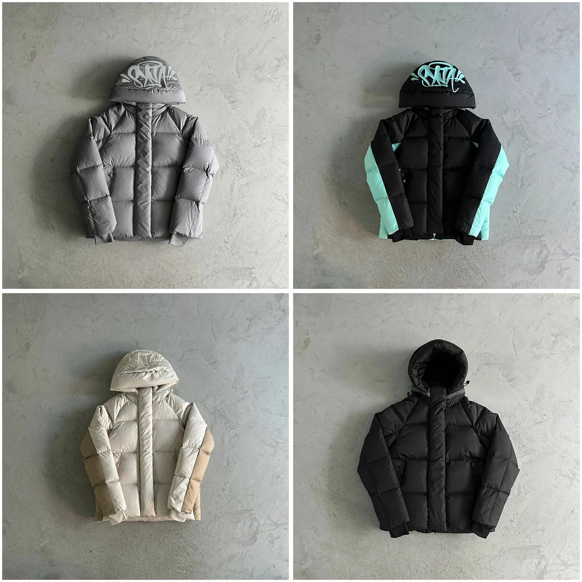 SKTK Graffiti Hooded Puffer Jacket [4 styles]
