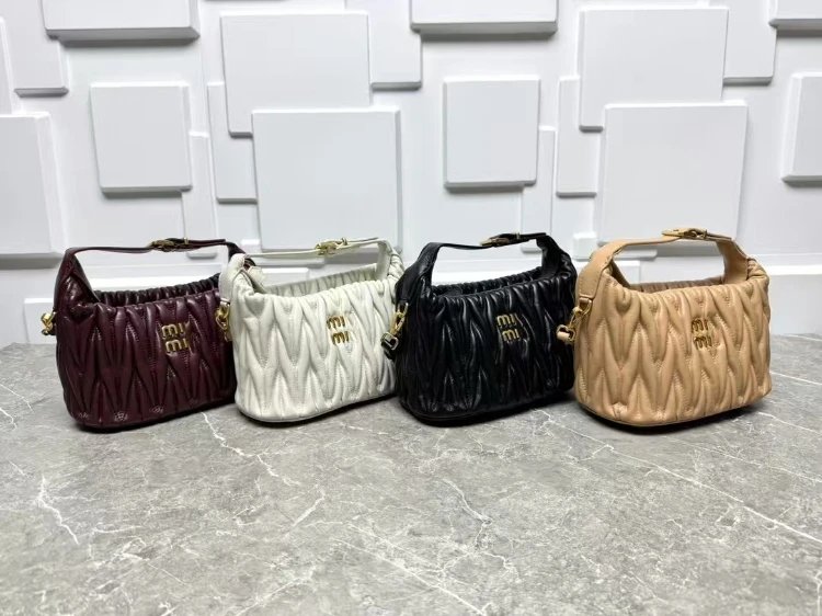 Miu Miu Quilted Leat