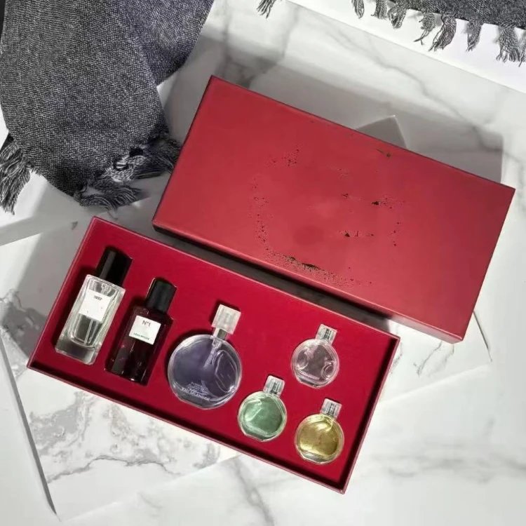 Dior Perfume Mini Gift Set — SKU-15-Chanel-style 3+3 Red Perfume Gift Box