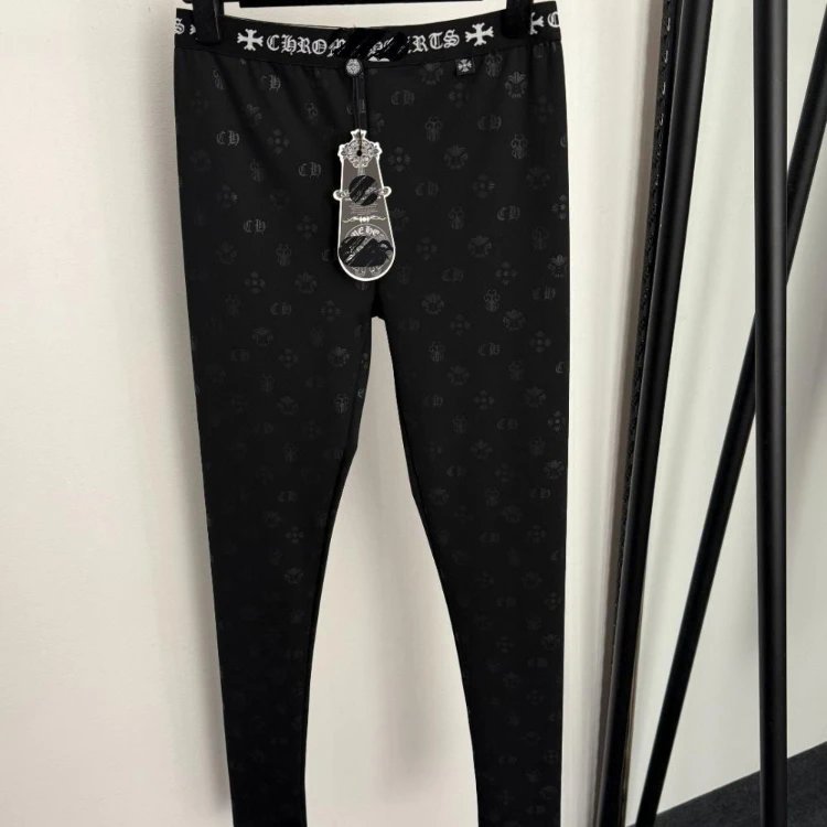 Chrome Hearts Trousers Slim logo-print — Black