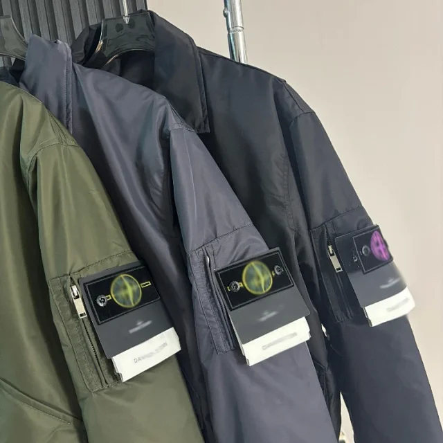 Unbranded Jackets 5190 collared bomber jacket with flap pockets product detail image 6