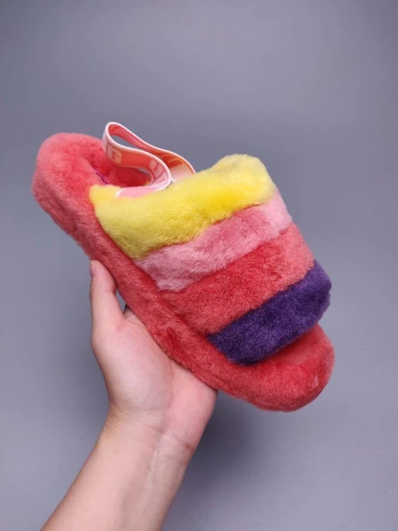 UGG Slippers Fluff Yeah Slide — 5119 Watermelon Red