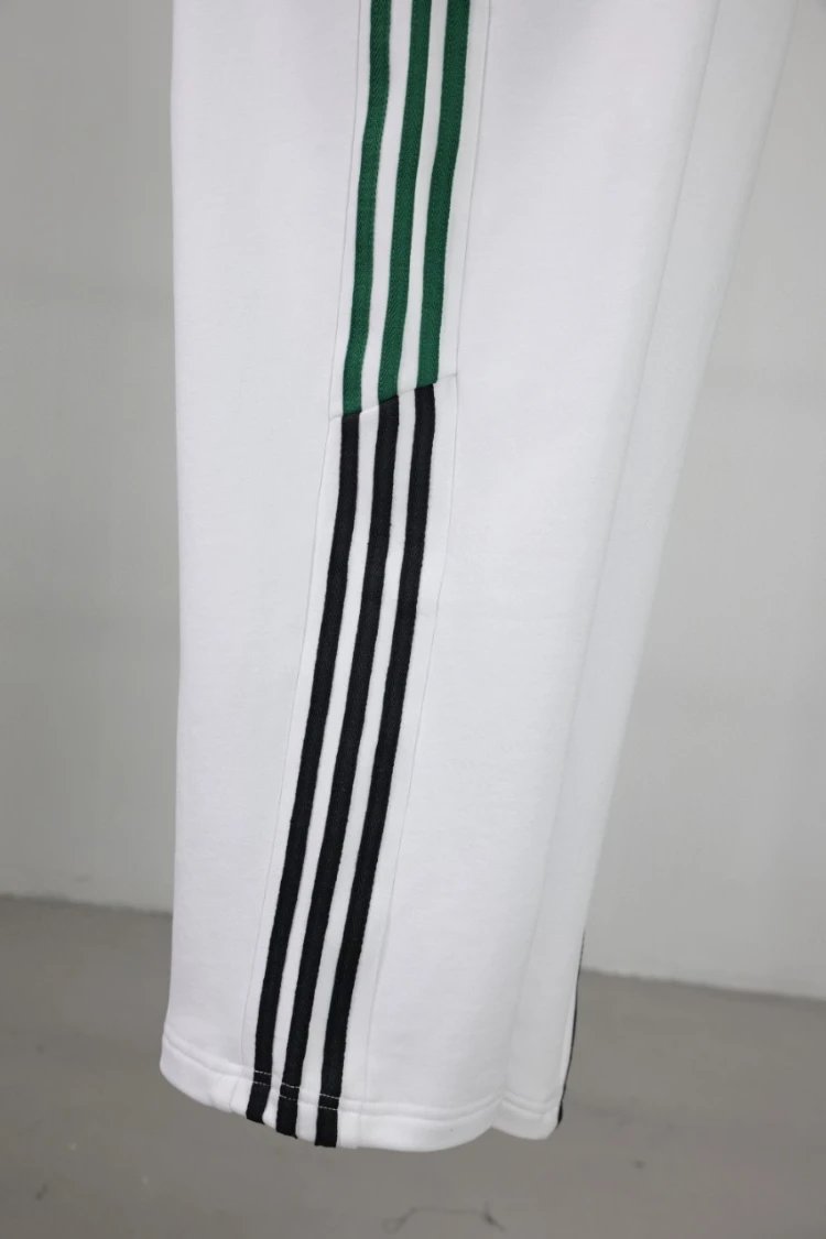 Unbranded Trousers Straight-leg striped track pants with elastic waistband image 5