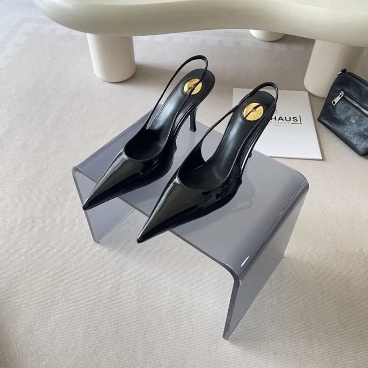 Unbranded High Heels Pointed-Toe Patent Slingback Stiletto image 2