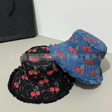 Cherry Print Denim Bucket Hat [2 styles]